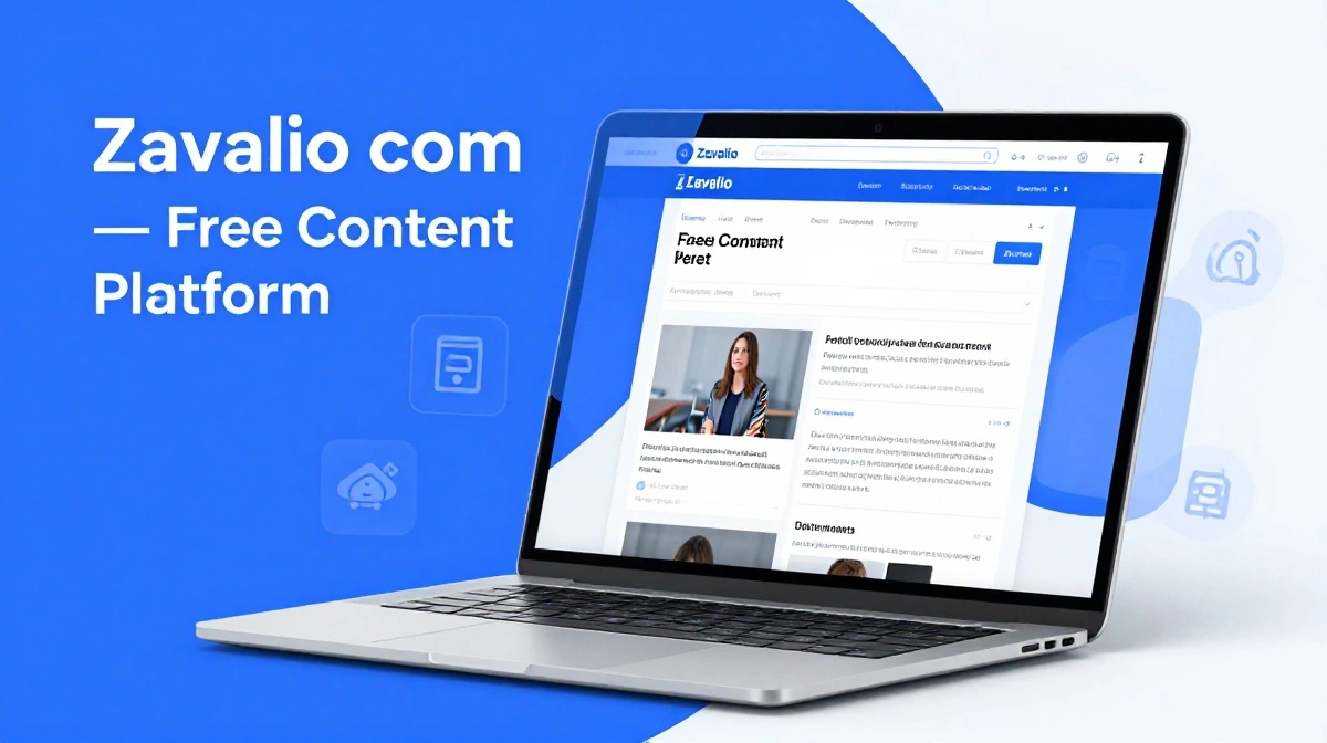 Zavalio com content platform overview showing free articles on tech health finance and lifestyle topics for readers