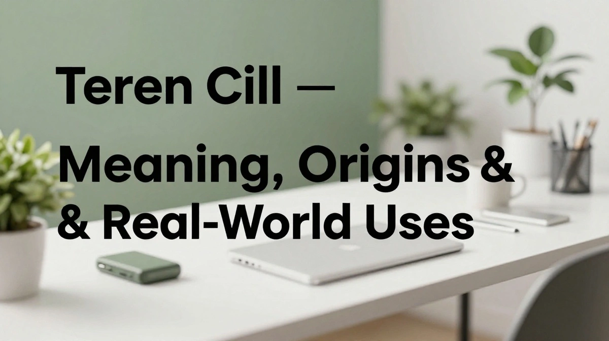 Teren cill concept showing a calm, structured space representing clarity, focus, and intentional living